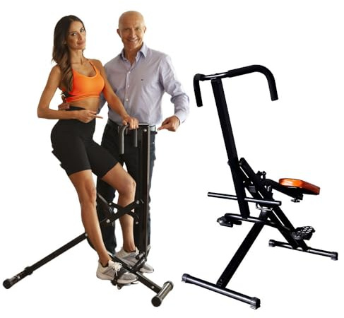 GIORGIO MASTROTA Total Power Crunch Originale Media Shopping con Display e App Fitness|Attrezzo macchinario panca multifunzione palestra in casa ripiegabile|Glutei Addominali Gambe Braccia Aerobica