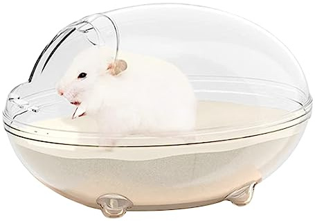 TOKAYIFE Salle Bain Hamster, Hamster Sable Salle De Bains Toilette Salle Bains Sable Hamster pour Petit Animal Hamster Gerbille Souris Lemming Nains (M)