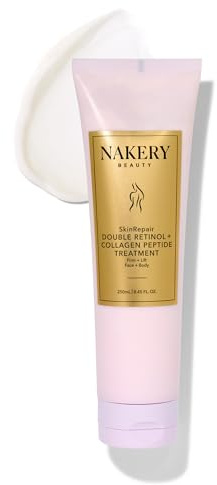 Nakery Beauty Retinol Cream - Retinol and Collagen Face Cream - Collagen Face Cream for All Skin Types - Collagen Retinol Hyaluronic Acid Cream Against Wrinkles - Cream