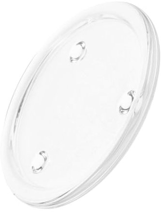 Abaodam Vassoio Per Candele in Vetro Piatto Portacandele Trasparente Per Candele Profumate Da Per Aromaterapia e Decorazione