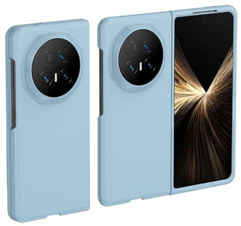 Topme Coque de téléphone Hard Skin pour Honor Magic V5 7.95, Manchon de Protection Antichoc en Polycarbonate - Bleu Ciel