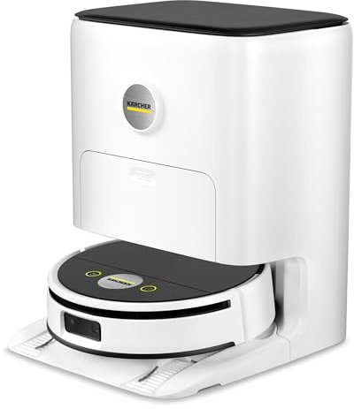 KÄRCHER Saugwischroboter RVF 7 Comfort Extra mit Multifunktionsstation, Saugen und Wischen, App-Steuerung, LiDAR-Navigation, Kamera, KI, Raum- und Hinderniserkennung, für Hartböden und Teppiche
