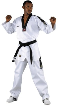 KWON Dobok TKD Anzug Grand Victory M Bestickung ohne Gürtel, Weiß, 200, 1017200