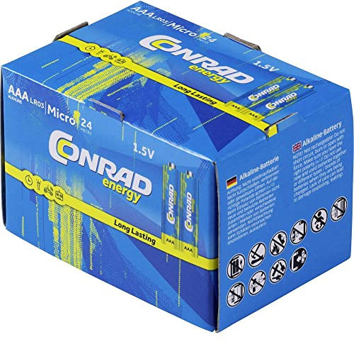 Conrad energy LR03 Micro (AAA)-Batterie Alkali-Mangan 1.5 V 24 St.