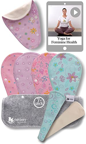 Slipeinlagen waschbar bio Baumwolle TANGA; 7-Pack (Größe S) STRING Waschbare Slipeinlagen dünn MADE IN EU; wiederverwendbare Stoff Slipeinlagen; Washable Panty Liners für Ausfluss; NICHT bei Periode.