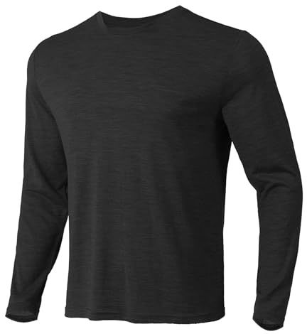 Merino Protect 100% Merino Wool Base Layer Mens Soft Long Sleeve Shirts Odor Resistance Thermal Underwear for Hunting Hiking
