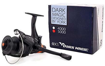 Karpfenrolle Rolle Angelrolle YORK Dark Magic Karpfen Süßwasser- Fischen Freilaufrolle Grundfisch-, Feeder- und Karpfenangeln (3000)