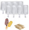 2er-Pack Eisformen, BPA-freie Silikoneisformen, wiederverwendbare Eisformen für Kinder und Erwachsene (mit 100 Eisstangen).