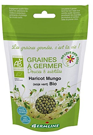 Germ'Line - Graines À Germer Bio Haricot Mungo Soja Vert 200G - Vendu par unité