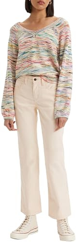 Levi's Pantalones Cortos de Tobillo Middy para Mujer, White Smoke, 32W x 27L
