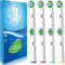 Toothbrush Head Compatible with Oral B Braun Electric Toothbrush, Brush Heads for Oral b Pro, Smart, Genius, Vitality Pro,Pro Junior Kids,Pro Battery (8 Pack with Cover caps White)