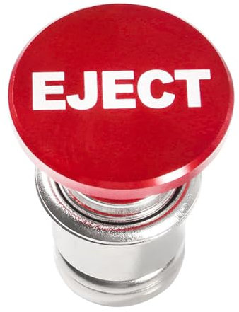 Adunsiaoto Copertura per Accendisigari Antipolvere, Coperchio Accendino Automobile, Universale Tappo Della Presa Dell'accendisigari 12V per Gli Accessori Automobile Motomobile(Rosso EJECT)