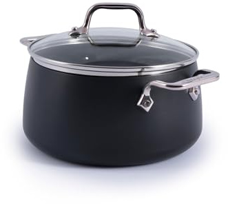 All-Clad HA1 Expert Cookware, Nonstick Soup Pot with Lid, 4 Quart