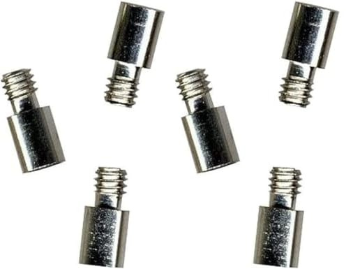 Artemio Set de 3 Extension de Vis, Métal, Argent, 7,5 x 0,5 x 8 cm VIVIP10 (Lot de 2)