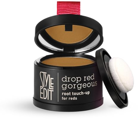Style Edit Root Touch Up Powder | Temporary Hair Color for Gray Roots and Thinning Hair | Salon-Quality, Transfer-Resistant Hair Concealer | Light Red, 0.13 oz