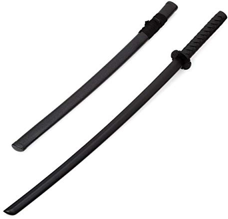 Martial Arts Childrens Black Polypropylene Bokken With Scabbard - 34 - NEW