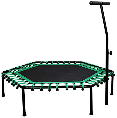 Tyst Mini Fitness Trampolin, Rebrounder Barn Studsmatta Liten Trampolin För Inomhus Fitness, Det Bästa Valet För Aerob Träning, Max Gräns 220 Kg (Color : Green)