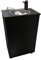 Mobiles Handwaschbecken Waschbecken Bigblack inkl. Seifenspender mit Batterie betriebenem Wasserhahn in Schwarz
