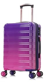 CELIMS - Bagaglio a Mano 55 cm in Policarbonato | Valigia da Cabina | Piccola e Leggera | Viola