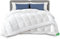 vounot® Couette 4 Saisons 200x200 cm 3 en 1-200g/m²+ 300g/m²= 500g/m² Couette Hiver en Microfibre Couverture Douce avec Rembourrage Moelleux Certifiée Oeko-Tex Blanc