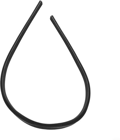 Tira de repuesto de goma y silicona de 70 cm, repuesto para limpiaparabrisas de coche, autobús, furgoneta, camión y camión, negro, 6,5 mm de ancho