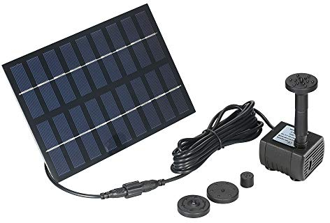 Anself Pompe Brushless Nouvelle pour Etang Solaire du Cycle de l'eau