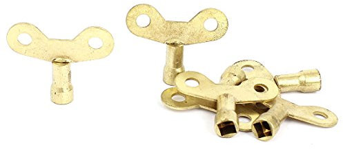 sourcing map 6 Stk Entlüftungsschlüssel 6 x 6 mm Quadrat Kopf Bad Wasserhahn Schlüsselschalter Steckschlüssel