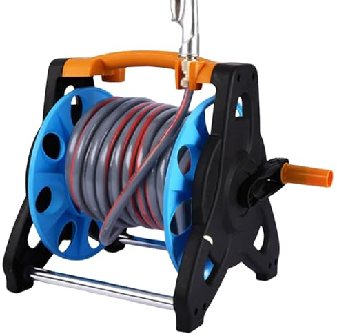 Reel Per Tubi Da Giardino - Bobina Per Tubo Acqua | Avvolgitore Di Gestione Del Rullo Di Stoccaggio Del Tubo | Porta Tela D'acqua Con Ruote | Avvolgimento Di Stoccaggio Di Irrigazione Esterno Per Il
