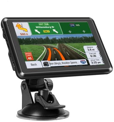 GPS Auto, Grande Touch Screen da 5 pollici, Mappa dell'Europa 2025, Informazioni stradali, aggiornamenti gratuiti, Voce reali, Adatto per GPS Pesi Pesi Pesanti e GPS Campeggio Car