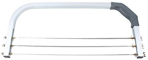 HEEPDD Tagliatorte a Filo Regolabile, Livellatore in Acciaio Inossidabile, Strumento di Cottura Ergonomico per Fette di Torta Uniformi, Ideale per Panettieri Domestici, Dimensioni 20,5x8,7 Pollici