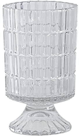 Klara glasvaser för blommor 18 cm kristallglasvas glas knoppvas för blomsterarrangemang dekor bordsvaser för matbord vardagsrum dekorationer