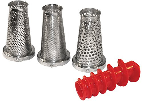 Weston 4 Piece Accessory Kit for Tomato Press and Sauce Maker ,Silver