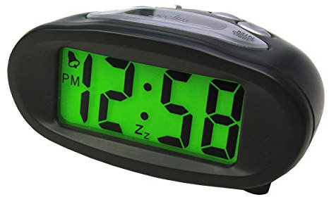 Acctim Eclipse Digital Alarm Clock Smartlite® Superbrite® Crescendo Alarm Hybrid Solar & Battery Powered