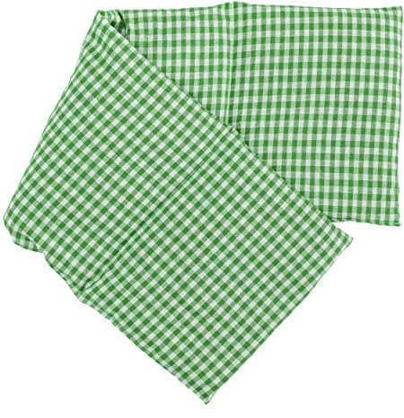 4-Kammer Traubenkernkissen 20x60cm groß - grün-weiß - Wärmekissen & Kältekissen - Körnerkissen
