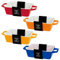 Lot de 4 petits plats rectangulaires de couleur vive pour lasagnes, pies, casseroles, tapas, plats à pâtisserie (5 x 10 x 12 cm) Cooke and Baker