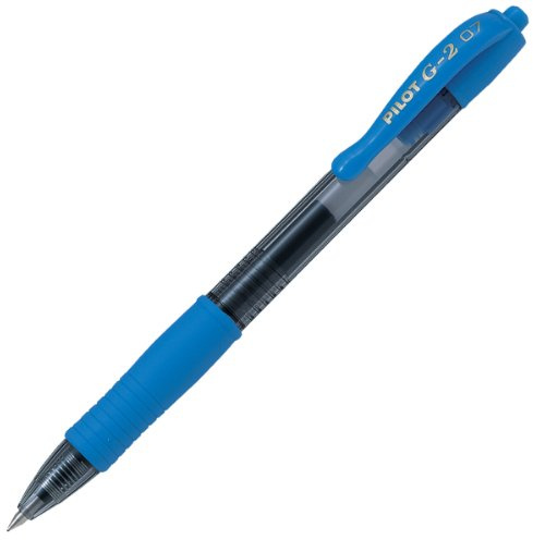 Pilot G207 Fine Gel 0.7mm Rollerball Pen - Sky Blue (Pack of 12)
