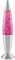 Global Gizmos 48620 16 Pink Glitter Lava Lamp/Silver Base/Retro Nostalgia/Relaxing Mood Light/Decorative Illumination