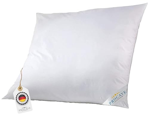 PROCAVE Micro-AloeVera kudde 80 x 80 cm | Mircofiber | Aloe vera | Kudde | Sovkudde | Mjuk touch