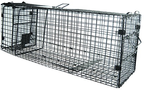 DEMA Tierfalle Lebendfalle Falle Käfig für Katze Waschbär Marder usw. 81x28x32 cm