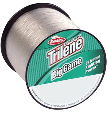 Berkley Trilene® Big Game™, Clear, 15lb | 6.8kg, 900yd | 822m Monofilament Fishing Line, Suitable for Saltwater and Freshwater Environments Coastal Brown