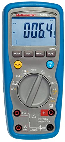Multimetrix DMM 240 Hand-Multimeter digital Wasserdicht (IP67) CAT III 1000 V, CAT IV 600V Anzeige (