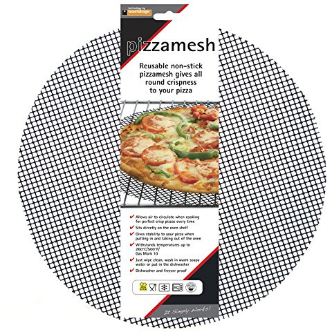 Pizzamesh 12.5 Inch Round, Non-Stick Reusable Pizza Baking/Crisping Mesh