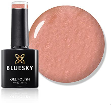 Bluesky Gel Nail Polish, Crystal Light Pink Shimmer Sj025, Long Lasting, Chip Resistant, 10 ml (Requires Curing Under UV LED Lamp)