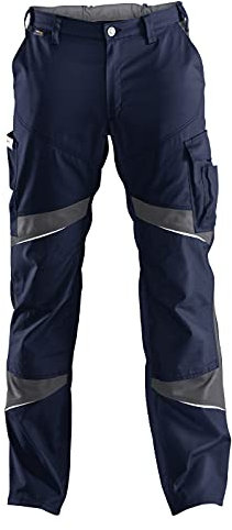 KÜBLER ACTIVIQ Arbeitshose blau, Größe 25, Herren-Arbeitshose aus Mischgewebe, Arbeitshose mit Knieschutztaschen nach EN 14404, leichte Arbeitshose von KÜBLER Workwear