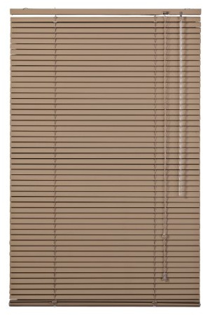 Lichtblick Aluminium Jalousie, Alu-Jalousie mit Klemmträgern und Wandmontageclips für Fenster und Türen Braun, 120 cm x 160 cm (B x L)