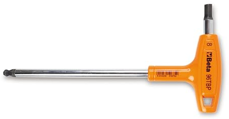 BETA 96TBP 5 - Chiavi maschio esagonale piegate con impugnatura di manovra cromate