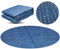 Miganeo Premium Telo Solare per Piscina Ø 305 cm Rotondo | Nero/Blu | Tagliabile | Telo Termico | Riscaldamento piscina