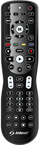 Inteset 4 in 1 Universal Backlit IR Learning Remote for use with Apple TV, Xbox, Roku, Kodi, Nvidia Shield, Most Streamers & Other A/V Devices
