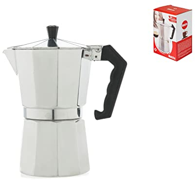 Home Mokita Cafetera, Plástico, Plata/Negro, 9 Tazas