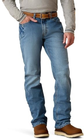 ARIAT Rebar M4 Low Rise DuraStretch Boot Cut Jean – Men’s Work Jeans